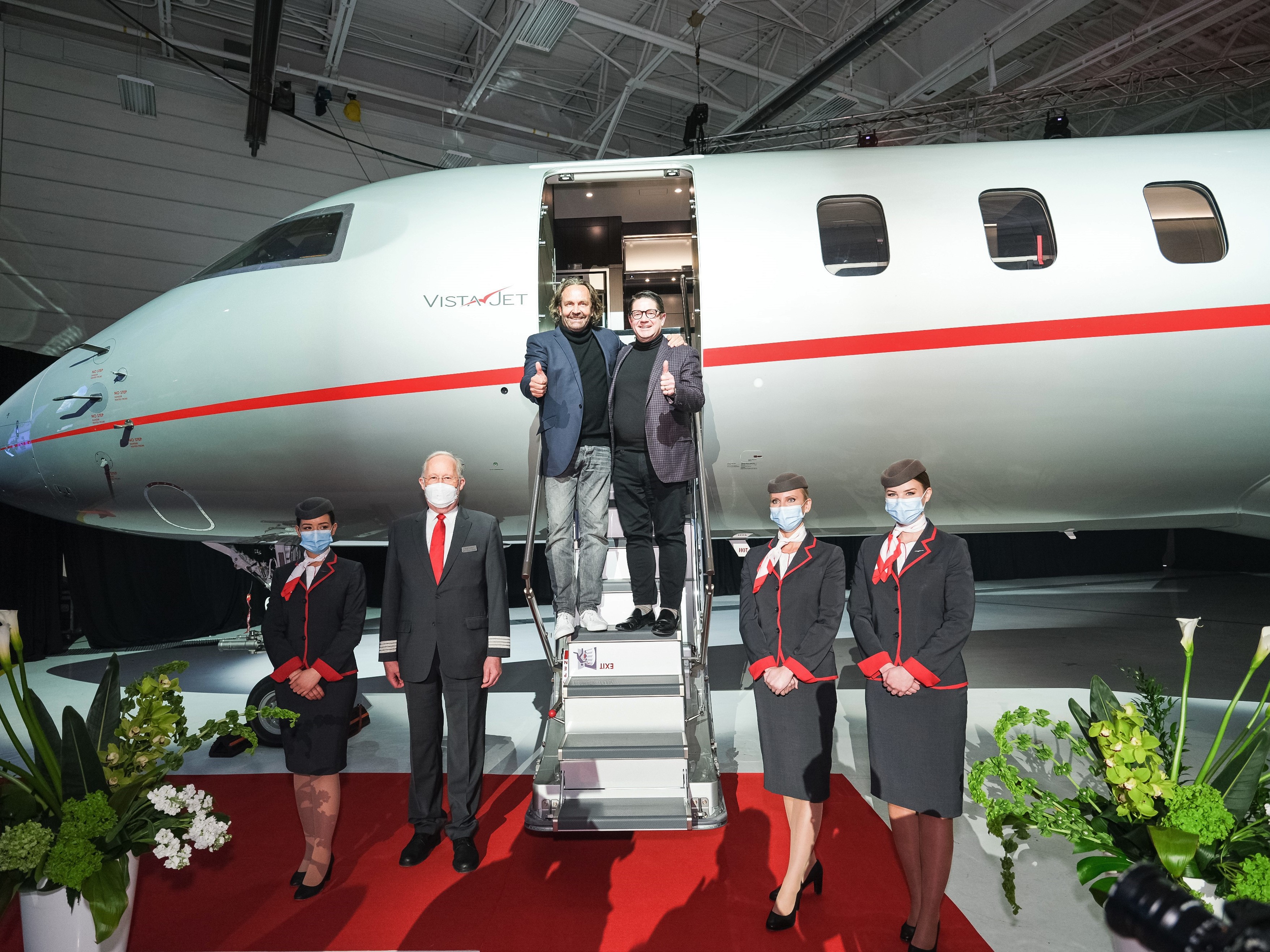 Eric Martel, Bombardier, et Thomas Flohr, VistaJet