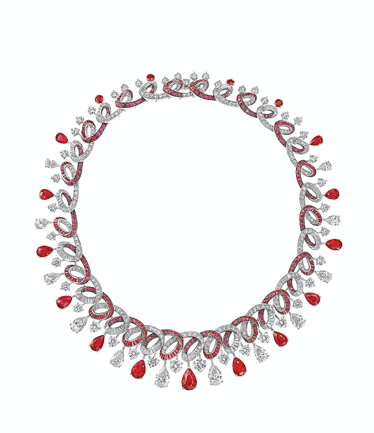 Collier de diamants et de rubis de Graff. 